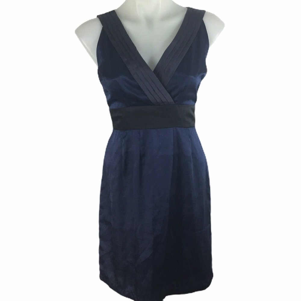 Nicolette Dress Blue Pleat Sleeveless